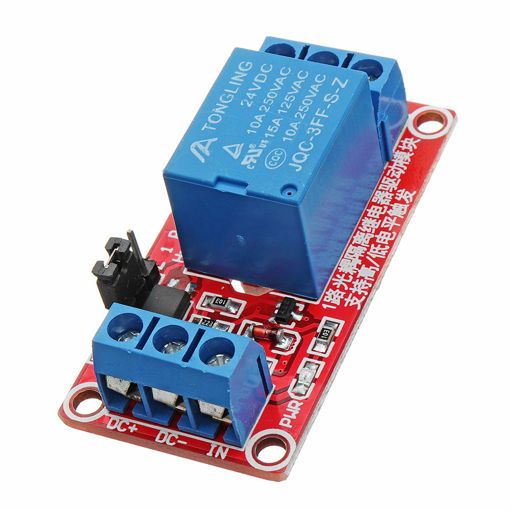 Picture of 24V 1 Channel Level Trigger Optocoupler Relay Module For Arduino