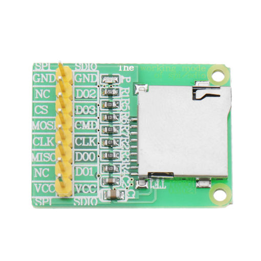 Immagine di 3.5V / 5V Micro SD Card Module TF Card Reader SDIO/SPI Interface Mini TF Card Module