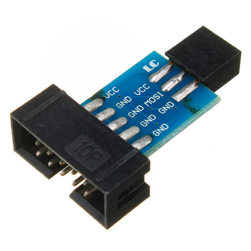 Immagine di 10 Pin To 6 Pin Adapter Board Connector For Arduino ISP Interface Converter AVR AVRISP USBASP STK500 Standard