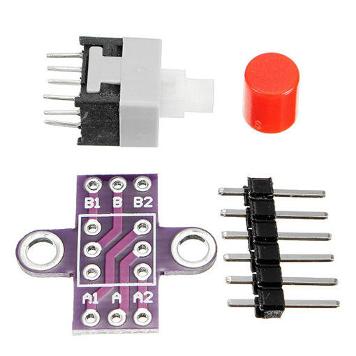 Picture of 3Pcs CJMCU-010 With Lock Button Self-locking Switch Double Row Switch