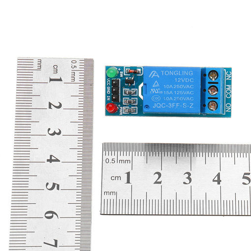 Picture of 3pcs 1 Channel 12V Relay Module with Optocoupler Isolation Relay High Level Trigger For Arduino