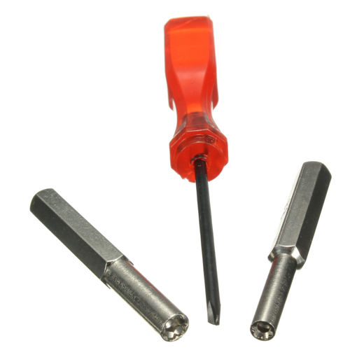 Picture of 3.8mm+4.5mm+Triwing Security Screwdriver Bit Set for NES SNES N64 Game Boy Wii