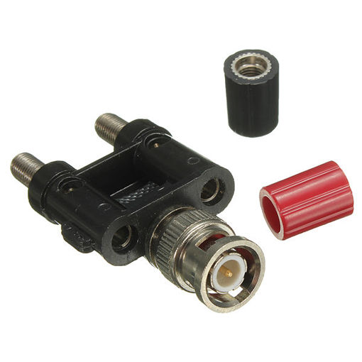 Picture of 1Pcs BNC Male Plug To Two Dual Banana Jack RF Adapter Connector