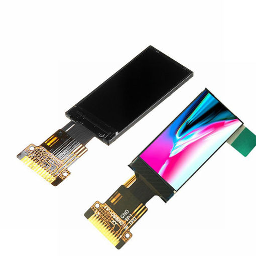 Immagine di 0.96 Inch HD RGB IPS LCD Display Screen SPI 65K Full Color TFT  ST7735 Drive IC Direction Adjustable