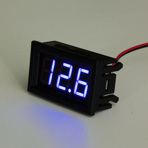 Immagine di 3-30V DC 0.56 Inch Voltage Meter Board LED Amp Digital Voltmeter Gauge