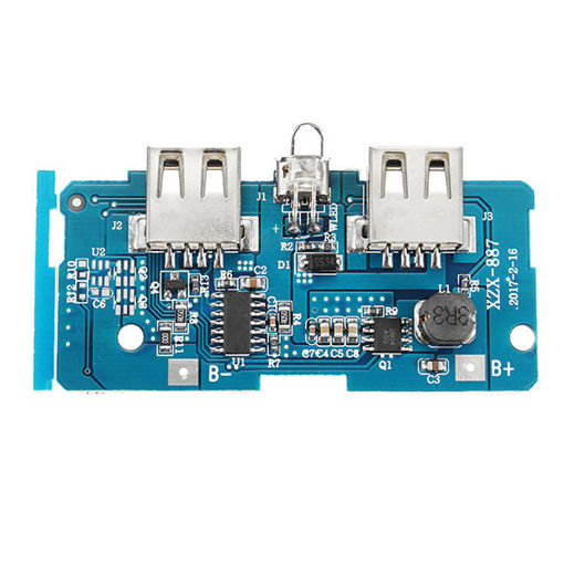 Picture of 3.7V To 5V 1A 2A Boost Module DIY Power Bank Mainboard Circuit Board Built In 18650 Lithium Battery