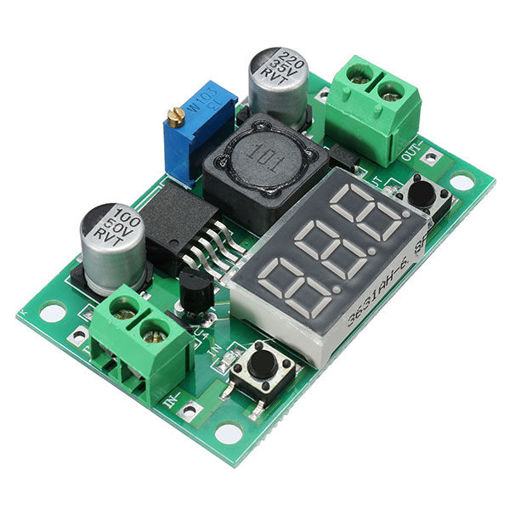 Immagine di LM2596 DC-DC 1.3V - 37V 3A Adjustable Buck Step Down Power Module With Digital Display Function