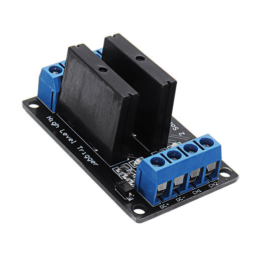 Picture of 3pcs 2 Channel DC 12V Relay Module Solid State High Level Trigger For Arduino 240V2A