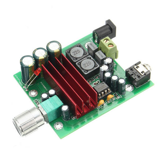 Picture of TPA3116 D2 8-25VDC 100W Mono Subwoofer Digital Amplifier Board NE5532 OPAMP