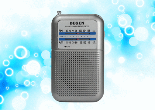 Picture of Degen DE333 Portable Mini Handle FM/AM Radio Receiver Two Bands Pointer Radio