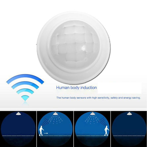 Immagine di 220V 5-8M IR Infrared Body Motion Sensor Automatic Intelligent Light Lamp Control Switch