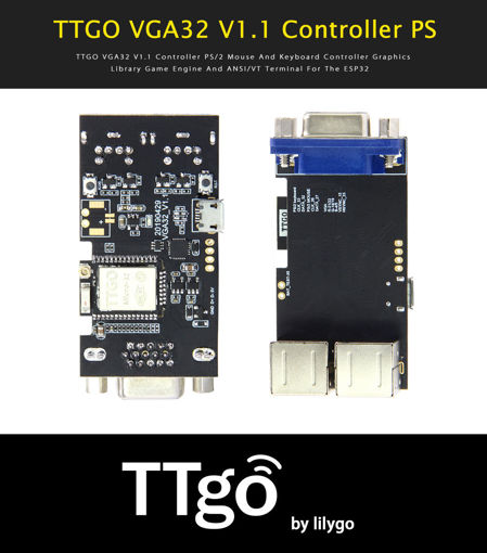 Picture of TTGO VGA32 V1.1 Controller PS/2 Mouse And Keyboard Controller Graphics Library Game Engine ANSI/VT Terminal For ESP32