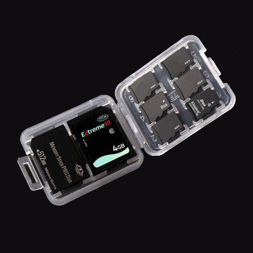 Immagine di 30pcs Memory Card Storage Box Case Organizer for SD Card TF Card Memory Stick