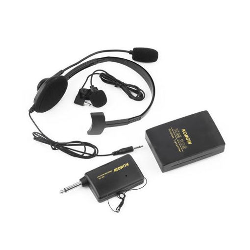 Picture of Kongin KM 200 VHF Stage Wireless Lavalier Lapel Headset Microphone System Mic FM Transmitter