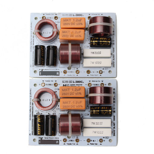 Picture of 2 Pcs L-380C 3 Way Hi-Fi Speaker Frequency Divider Crossover Filters Module