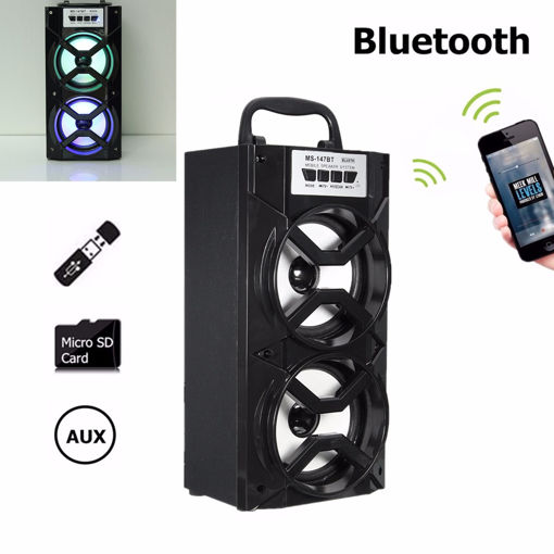 Immagine di MS-147BT Portable Outdoor bluetooth Wireless Super Bass Speaker USB TF AUX FM Radio