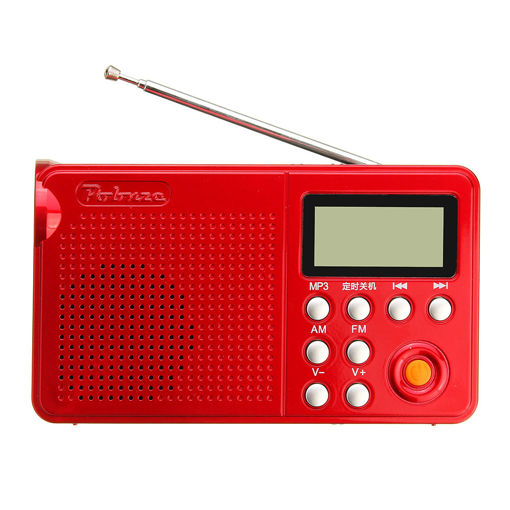 Picture of Pobnze KK-F163 LED Flashlight Radio Elderly Dual Band Charging Card Radio MP3 Player