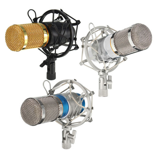 Immagine di BM-800 Pro Condenser Dynamic Microphone Mic Sound Audio Studio Recording with Shock Mount