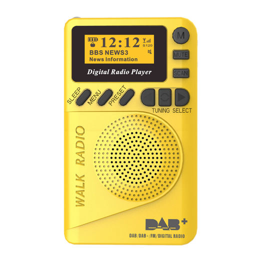 Immagine di DAB+ Digital FM 174240MHz Radio LCD Display SD Card Speaker Music MP3 Player Loudspeaker