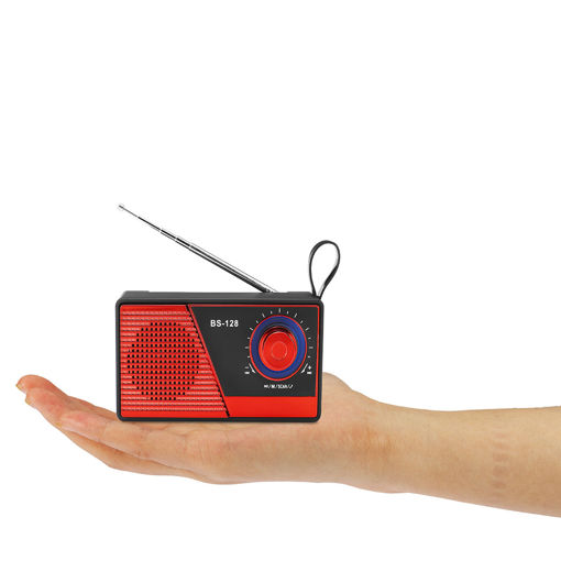 Picture of Portable Mini FM Radio bluetooth 4.2 Wireless Speaker USB TF Card Radio Speaker