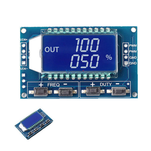 Picture of 1Hz-150Khz 3.3V-30V Signal Generator PWM Pulse Frequency Duty Cycle Adjustable Module LCD Display Bo