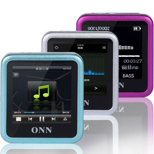 Picture of ONN Q6 8GB MP3 1.5 Inch TFT FM Recording Clip Design WMA WAV Mp3 Music Player