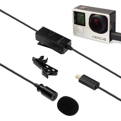 Immagine di BOYA BY-GM10 Condenser Lavalier Microphone For GoPro Hero 4/2/3/3+