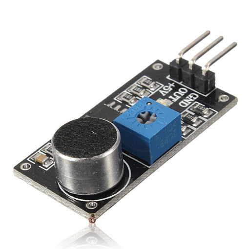 Picture of 20Pcs Sound Detection Sensor Module LM393 Chip Electret Microphone For Arduino