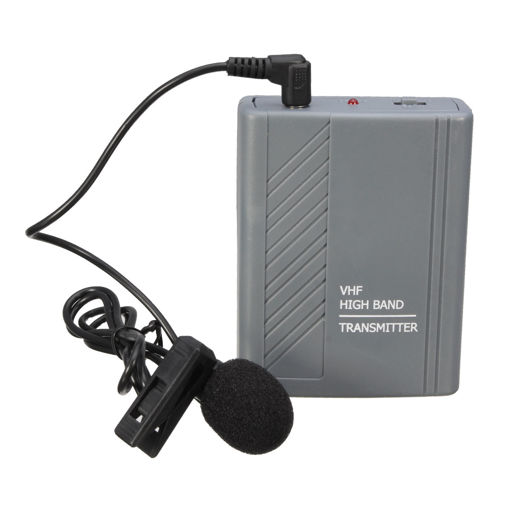 Picture of Wireless Meeting Teaching Clip-on Headset Lavalier Microphone MIC Audio Loudspeaker Transmitter Receiver