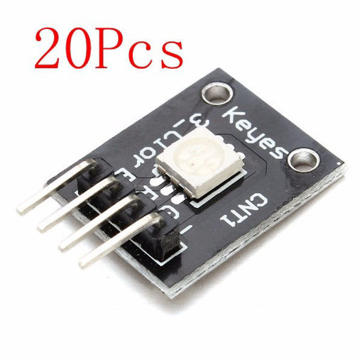 Picture of 20Pcs Three Colour RGB SMD LED Module 5050 Full Color Pwm For Arduino MCU