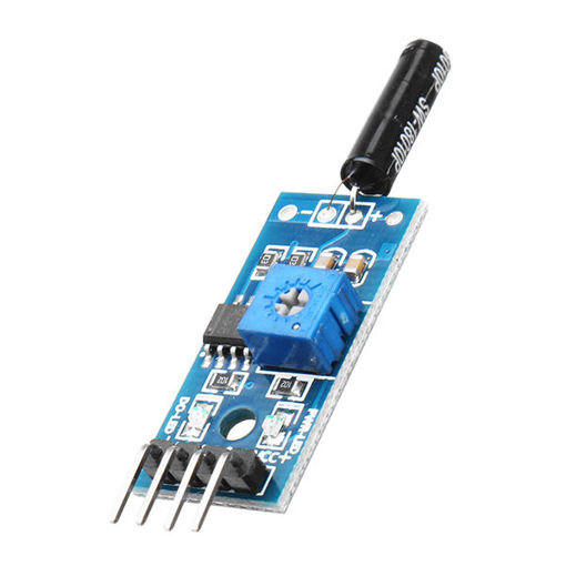 Immagine di 3.3-5V 3-Wire Vibration Sensor Module Vibration Switch Alarm Module For Arduino