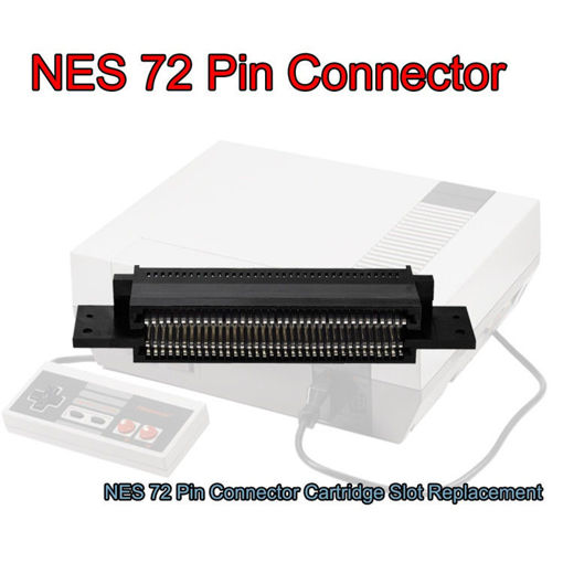Immagine di 72 Pin Replacement Connector Cartridge Slot for 8 Bit Nintendo NES Entertainment System