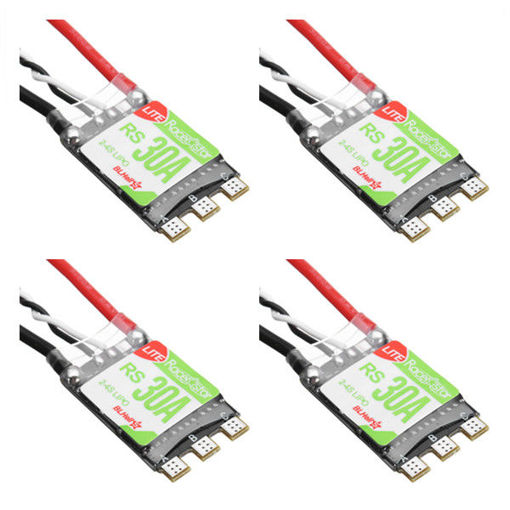 Picture of 4 PCS Racerstar RS30A Lite 30A Blheli_S 16.5 BB1 2-4S Brushless ESC Support Dshot150 Dshot300 for RC Drone