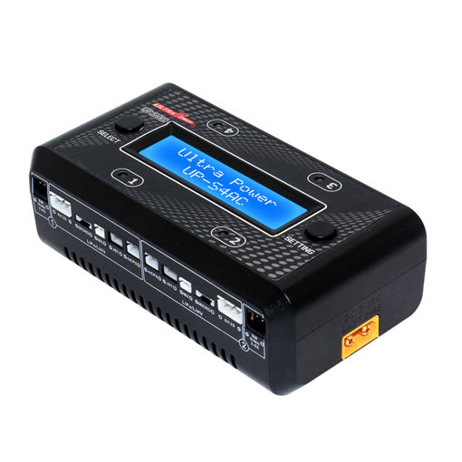 Picture of Ultra Power UP-S4AC 4x7W 1A AC/DC 1S-2S LiPO/LiHV 2S-6S NiMH/NiCd Battery Charger With SM XH Micro MX JST mCPX