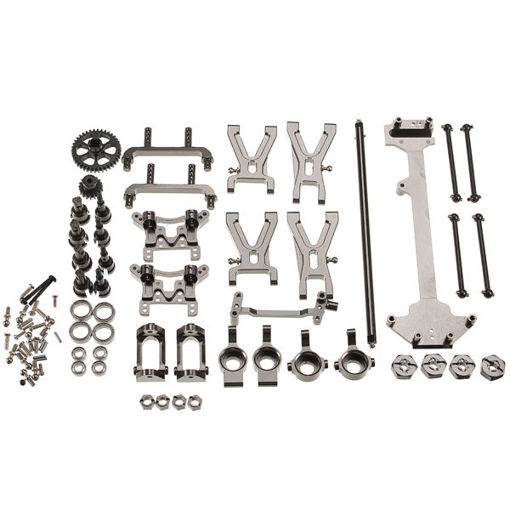 Immagine di WLtoys 1/18 A949 A959 A969 A979 K929 Upgraded Metal Parts Kit Color Gray