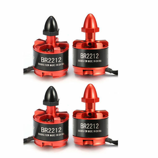 Immagine di 4X Racerstar Racing Edition 2212 BR2212 980KV 2-4S Brushless Motor For 350 380 400 RC Drone FPV Racing