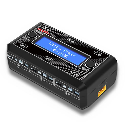 Immagine di Ultra Power UP-S6AC 6x4.35W 1S AC/DC LiPO/LiHV Battery Charger With Micro MX mCPX JST
