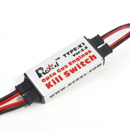 Immagine di Rcexl Opto Gas Engine Kill Switch Shut Down Version 2.0 for RC Gasoline Airplane