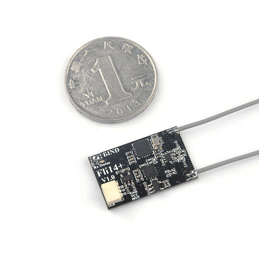 Picture of iRangeX Fli14+ Mini Flysky Receiver w/ RSSI OSD Double Antenna 500m Distance for FS-i6 FS-i6S