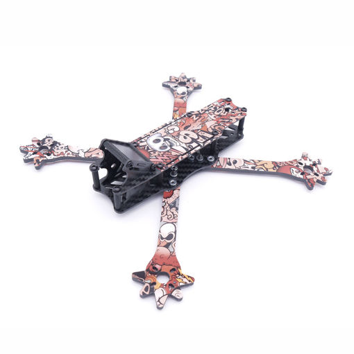Immagine di Venom 5 Inch 235mm Wheelbase X Style Split 4mm Arm Frame Kit Carbon Fiber with Sticker for RC Drone FPV Racing