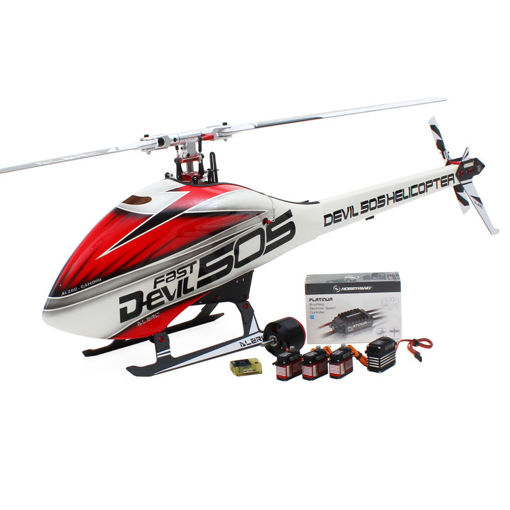 Immagine di ALZRC Devil 505 FAST RC Helicopter Super Combo With Hobbywing 120A V4 Brushless ESC