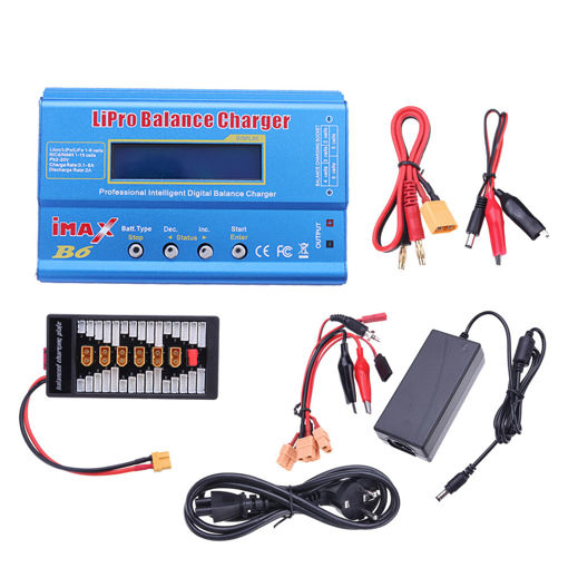 Immagine di IMax B6 50W 5A Battery Balance Charger With 12V 5A Power Supply XT60 Parallel Board