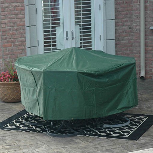 Immagine di 95x140cm Garden Outdoor Furniture Waterproof Breathable Round Dust Cover Table Shelter