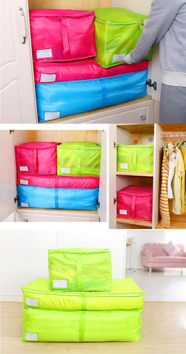 Immagine di Portable Quilts Storage Bags Packing Luggage Folding Storage Box Clothes Organizer Bags Home Storage