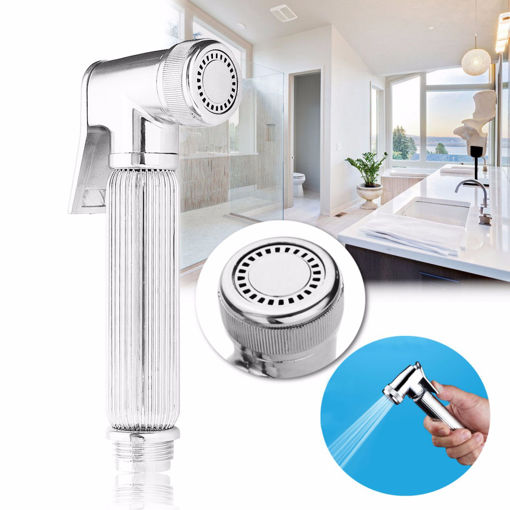 Immagine di G1/2 Chrome Multifunction Hand-held Shower Head Toilet Bidet Shattaf Water Spray Wash