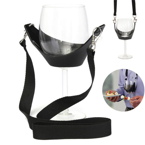 Picture of Portable Wine Glass Holder Strip Birthday Party Wine Holder Multifunction Bar Tool