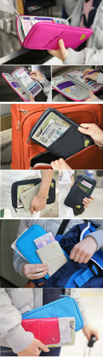 Immagine di Honana HN-PB7 Portable Multifunctional Travels Card Ticket Passport Holder Wallet Purse Storage Bag