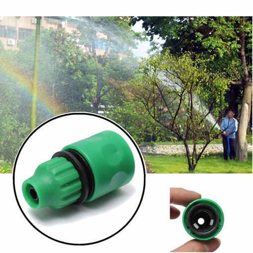 Immagine di 3/8 Inch Garden Water Hose Fast Joint Plastic Spray Nozzle Connector Fitting