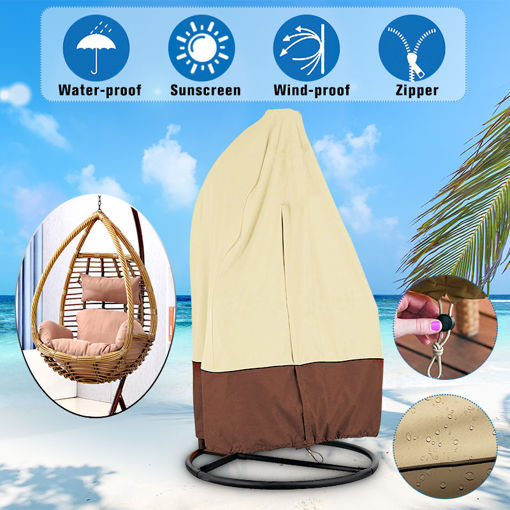 Immagine di Durable Waterproof Outdoor Hanging Egg Swing Chair Covers Dust-Proof Protector