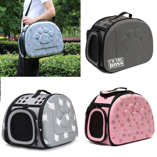 Picture of Portable Pet Small Dog Cat Sided Carrier Travel Tote Shoulder Bag Cage Kennel Bag